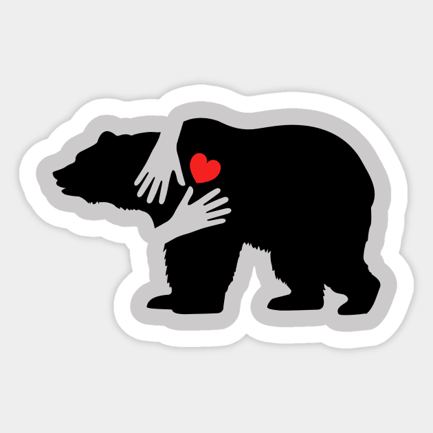 Bear Hug Sticker by tomrothster